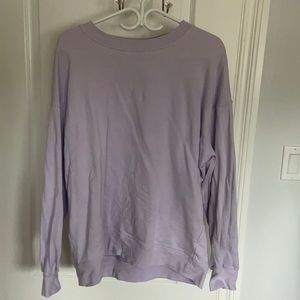 Lavender perfectly oversized crew